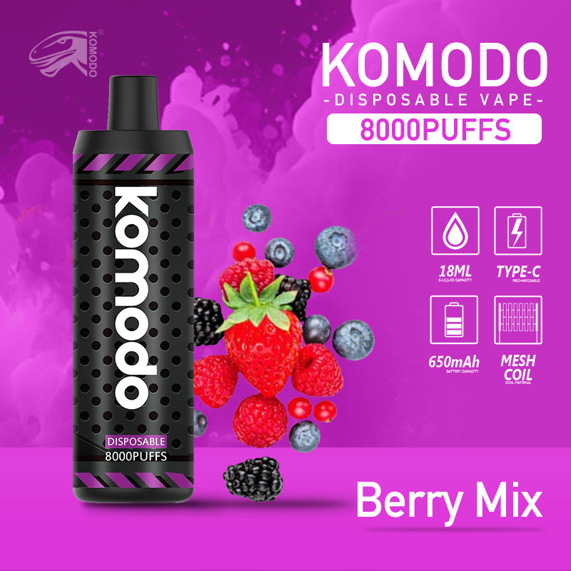 Komodo 8000Puffs Disposable vape (2pcs)