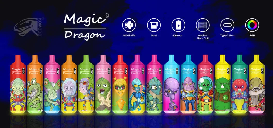 Magic Dragon 9000 Puffs: Unparalleled Vaping Experience with Limitless Flavors