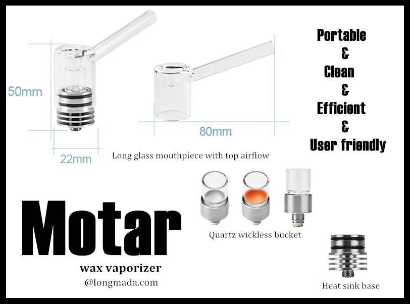 Longmadaru The Motar I Quartz Chamber Wax Vaporizer（1pcs）