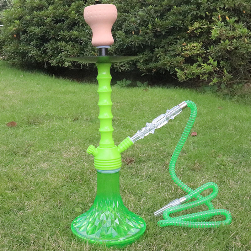 Colorful Acrylic Hookah Set | Arabian Shisha with Large Smoke Output | Complete Water Pipe Kit