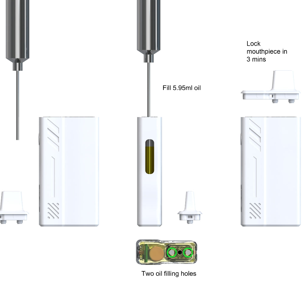 OASIS Disposable Box 6ml Vape Device for CBD & THC oil (2pcs)