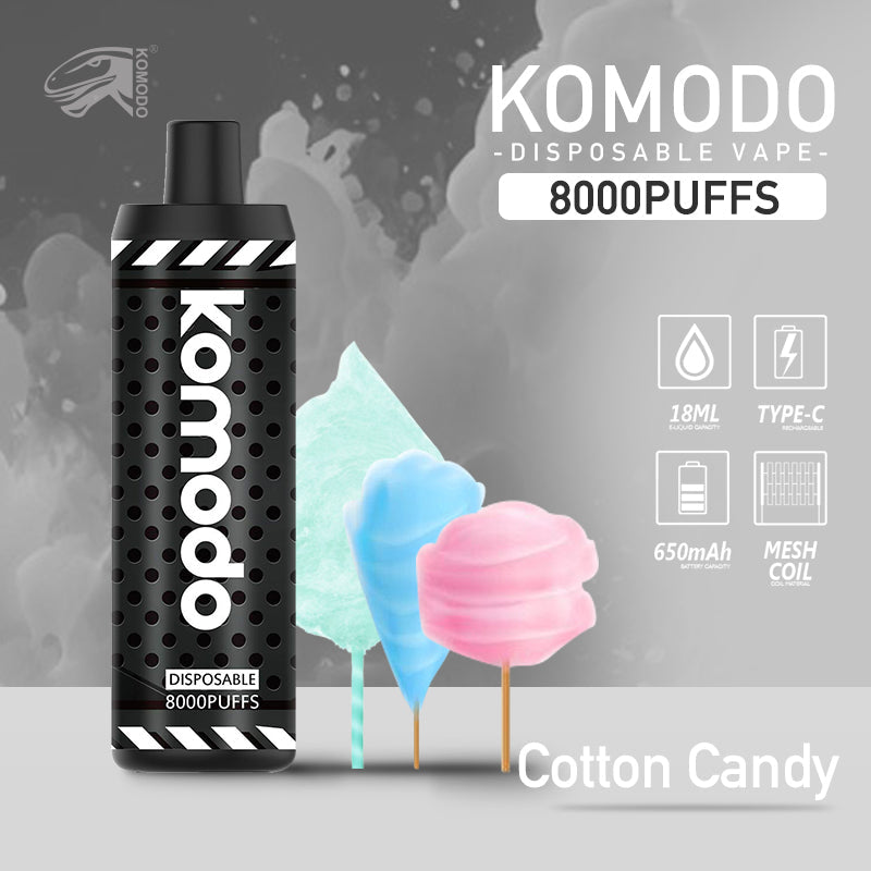 Vaporizador desechable Komodo 8000Puffs (20 piezas)