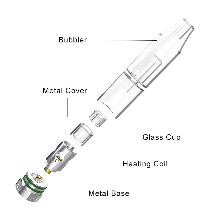 Longmada Crystal 2 Degree heating wickless quartz vapoizer