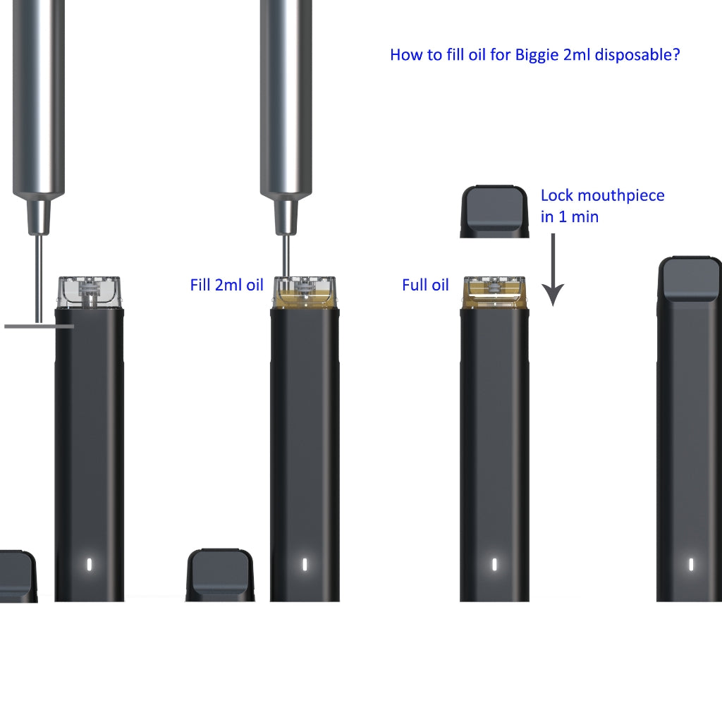 2ml disposable Disposable Pod Vape Device for CBD & THC oil （2pcs）