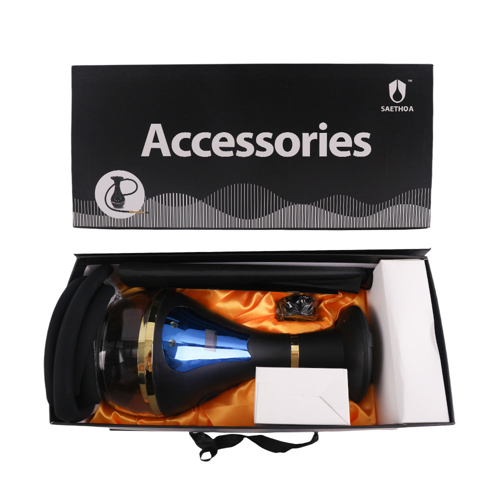 E-Hookah Shisha | Electronic Smoke Pipe with Rapid Heating | E-Cigarette Water Pipe Vaporizer  1 KIT