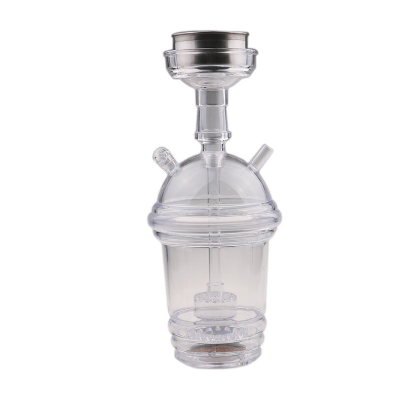 Car-Portable Hookah | LED Acrylic Water Pipe Shisha | Compact & Travel-Friendly Water Pipe