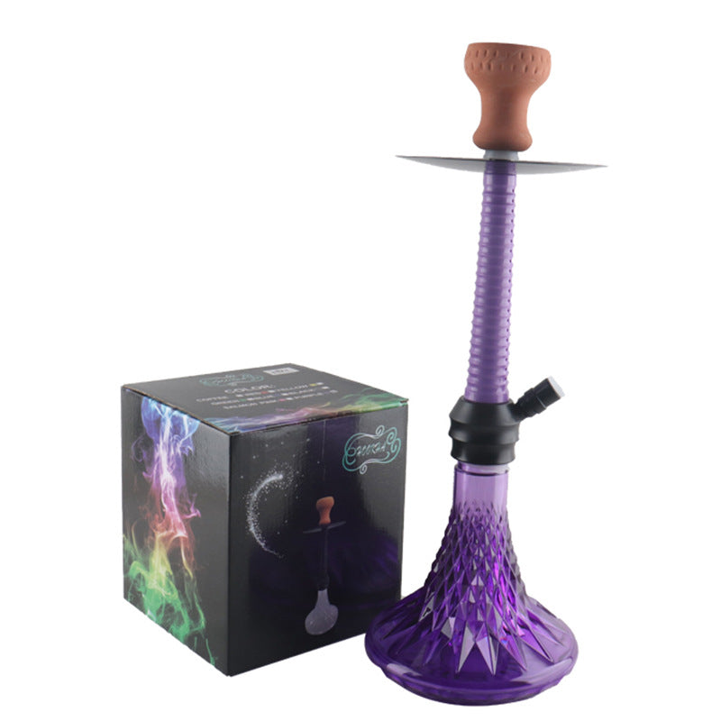 Acrylic Arabian Hookah | Single-Hose Large Smoke Shisha for Bars | Hookah Accessories Included