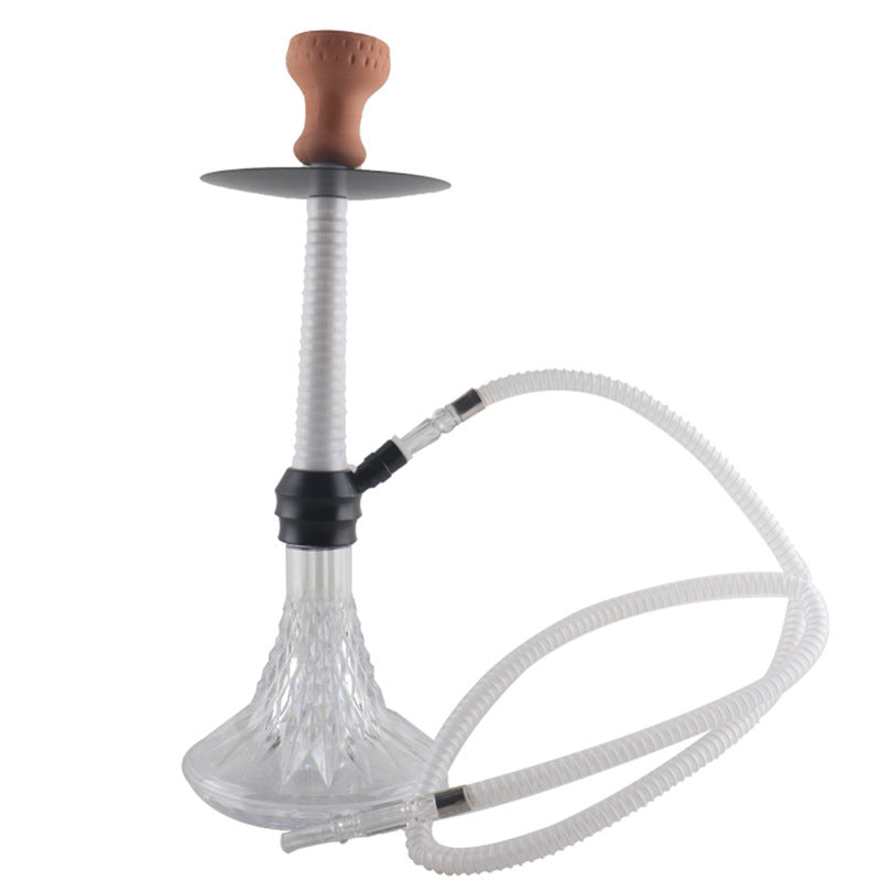 Acrylic Arabian Hookah | Single-Hose Large Smoke Shisha for Bars | Hookah Accessories Included