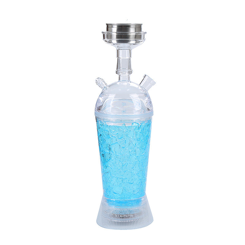 Premium LED Hookah for Bars | Portable Car-Friendly Acrylic Water Pipe | In-Stock Shisha with LED Lights