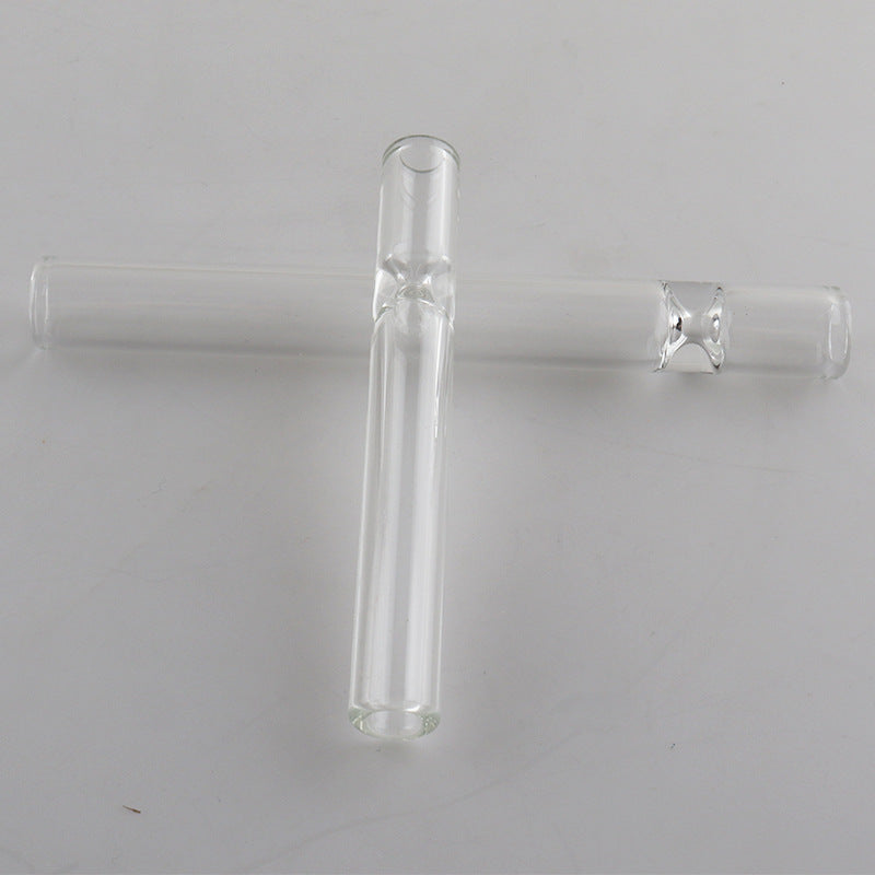 Transparent Glass Pipe – Washable High Borosilicate Glass Smoking Pipe (2pcs)